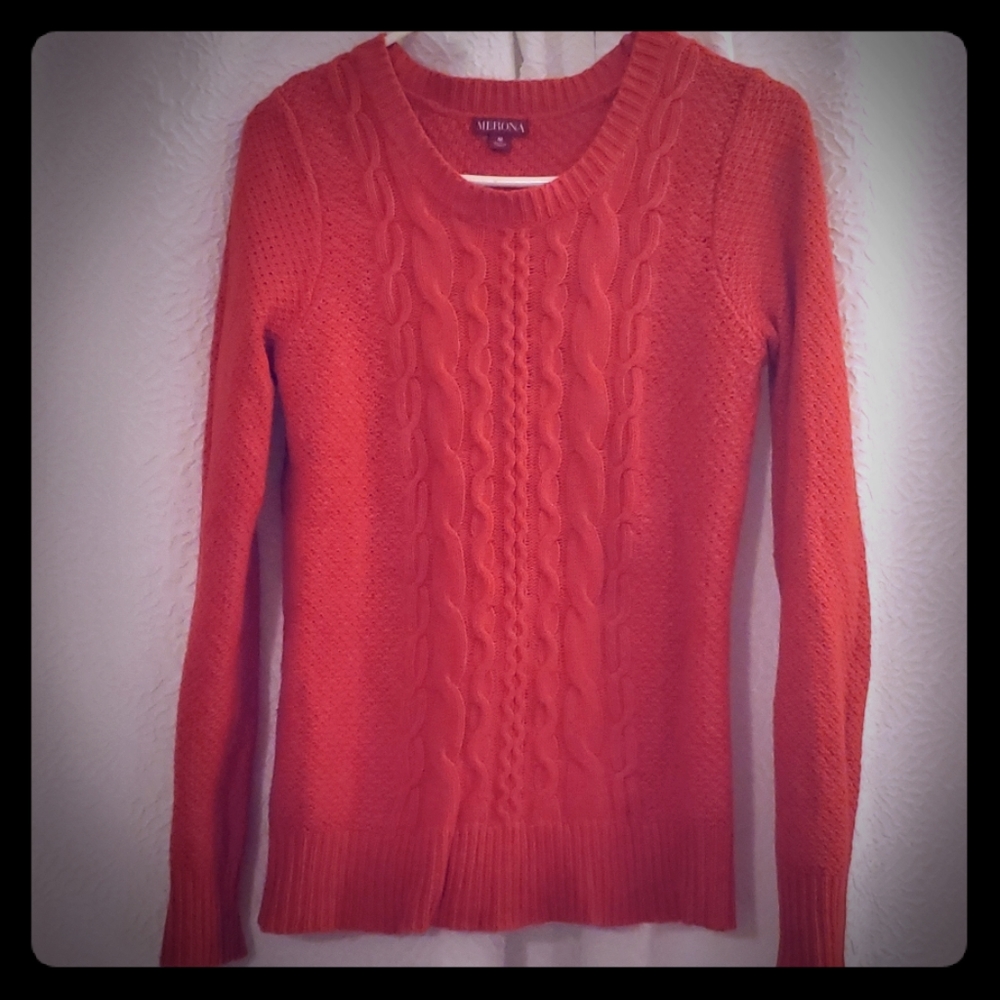 Cable knit sweater